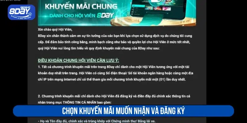 Nhận Khuyến Mãi 8DAY Như Thế Nào? 4 Chọn gói ưu đãi và đăng ký tham gia